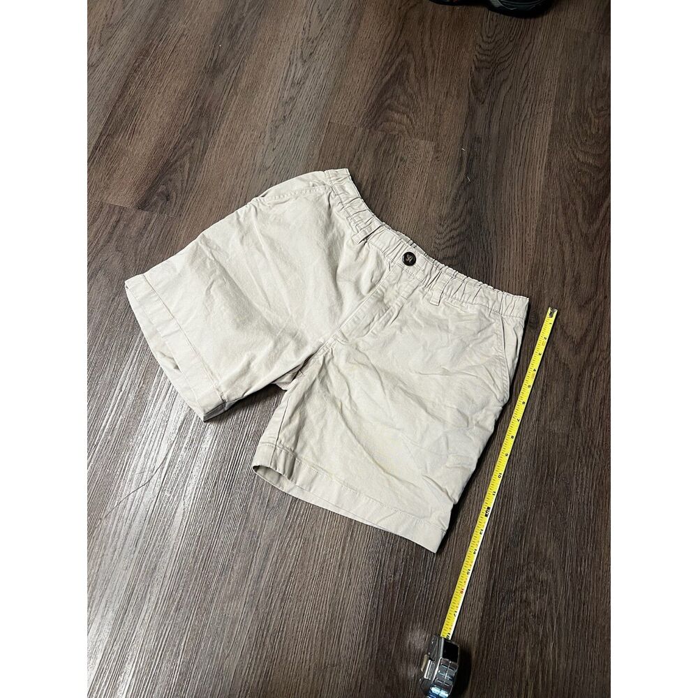 Chubbies Men's 7" Inseam Elastic Waist Chino Shorts Beige Size Medium